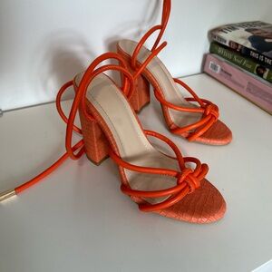 Orange heels never used
